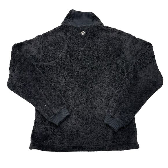 Mountain Hardwear Fleece Jacket Womens‎ Medium Black Sherpa Wind Stopper Hiking - Picture 2 of 12